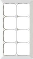 cadre de recouvrement ta.4x2 ENC +profil décoratif priamos blanc