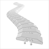 Kabelschlange Pro 80 1.00m weiss RAL9003