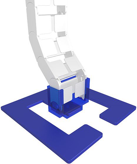 Bodenplatte Easy-Floor-Qube weiss RAL9003