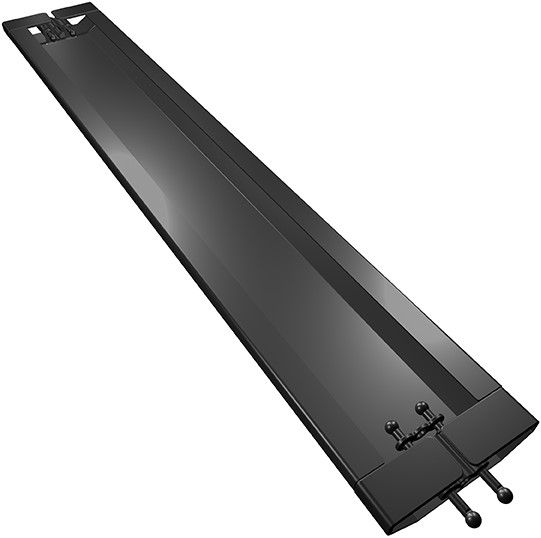 pont pour câbles Easy Bridge 80 1.00m noir RAL9005