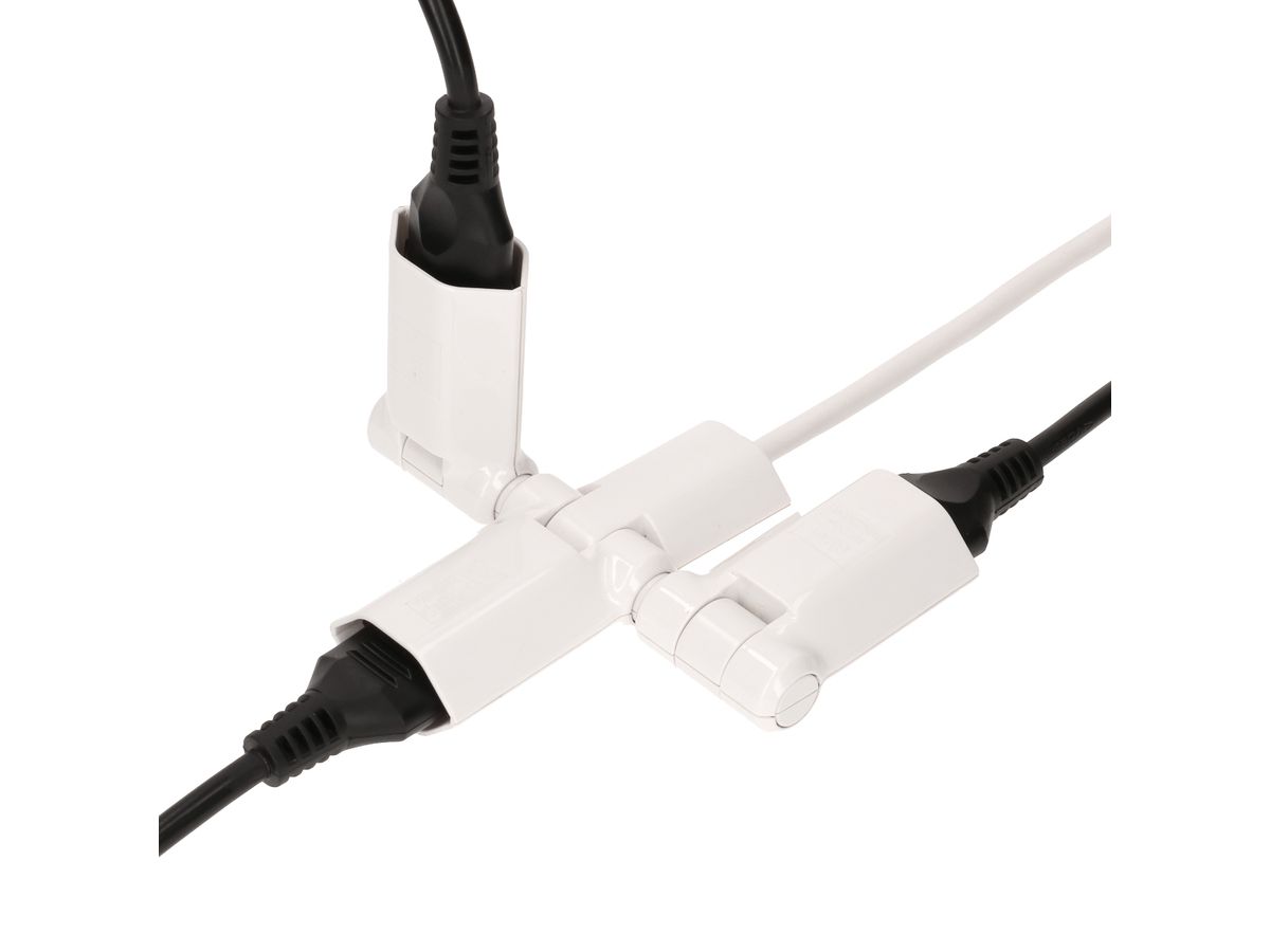 Steckdosenleiste clip-clap Line 3x Typ 13 weiss