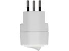 multi adaptateur 1x type 13 3 pôles blanc interrupteur