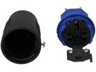 fiche type 13 3 pôles noir/bleu IP55
