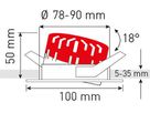 spot encastré à LED SOLVO blanc 3000K 750lm 38°