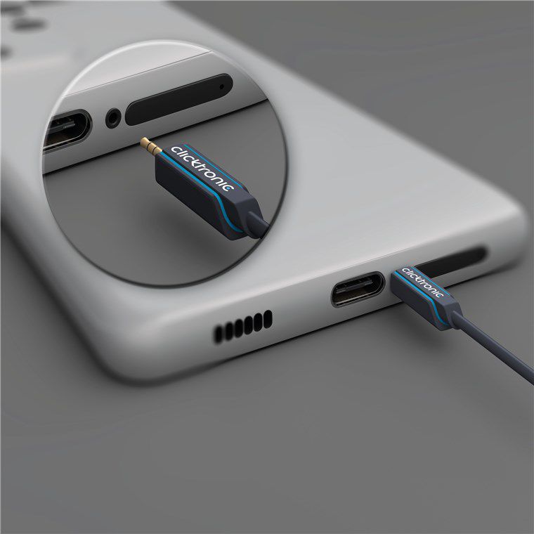 Audio-Y-Adapter-Kabel Klinkenstecker/-buchse 0.1m schwarz