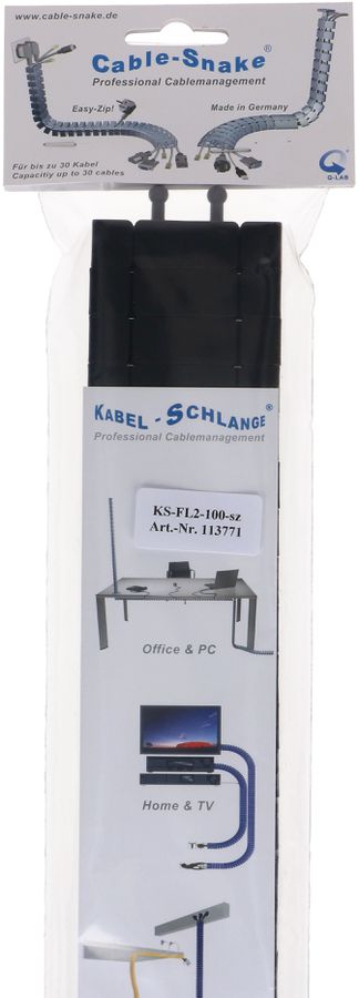 Kabelschlange Flex II 1.00m schwarz RAL9005