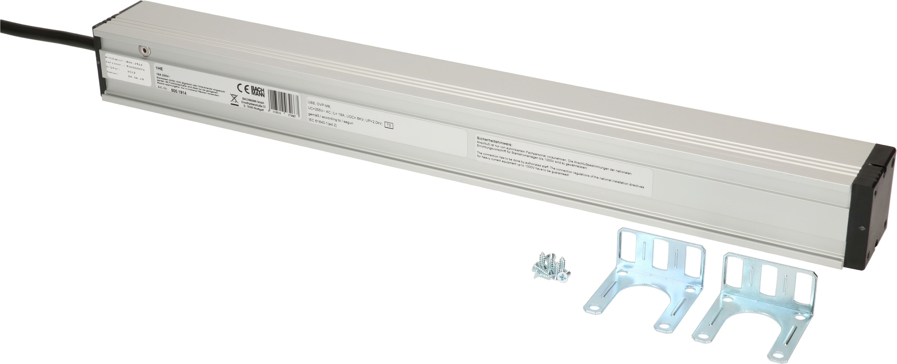 PDU 19 Zoll 5x Typ23 orange 1HE ÜSS/NF
