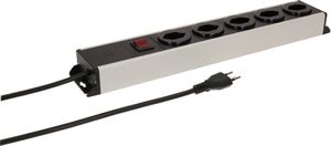 Steckdosenleiste Power Line 5x Typ 13 grau/schwarz Schalter 1.5m