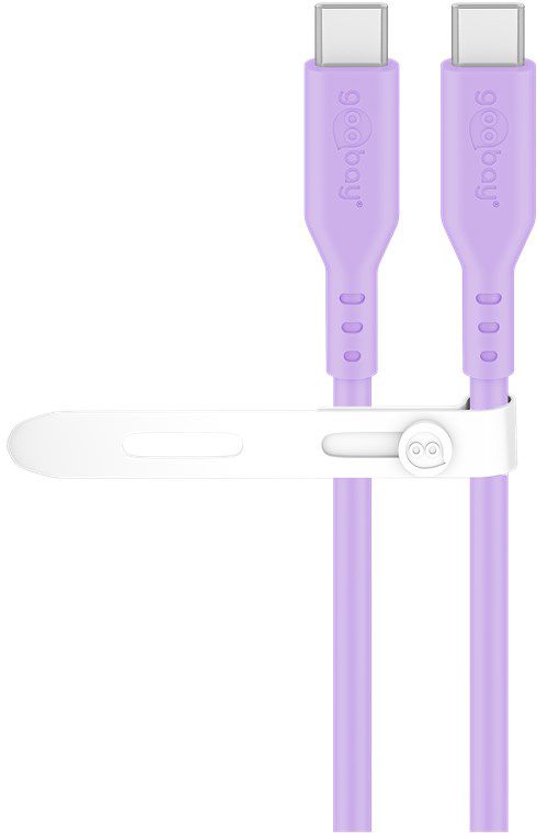 Ladekabel USB-C Silikon 1.5m violett