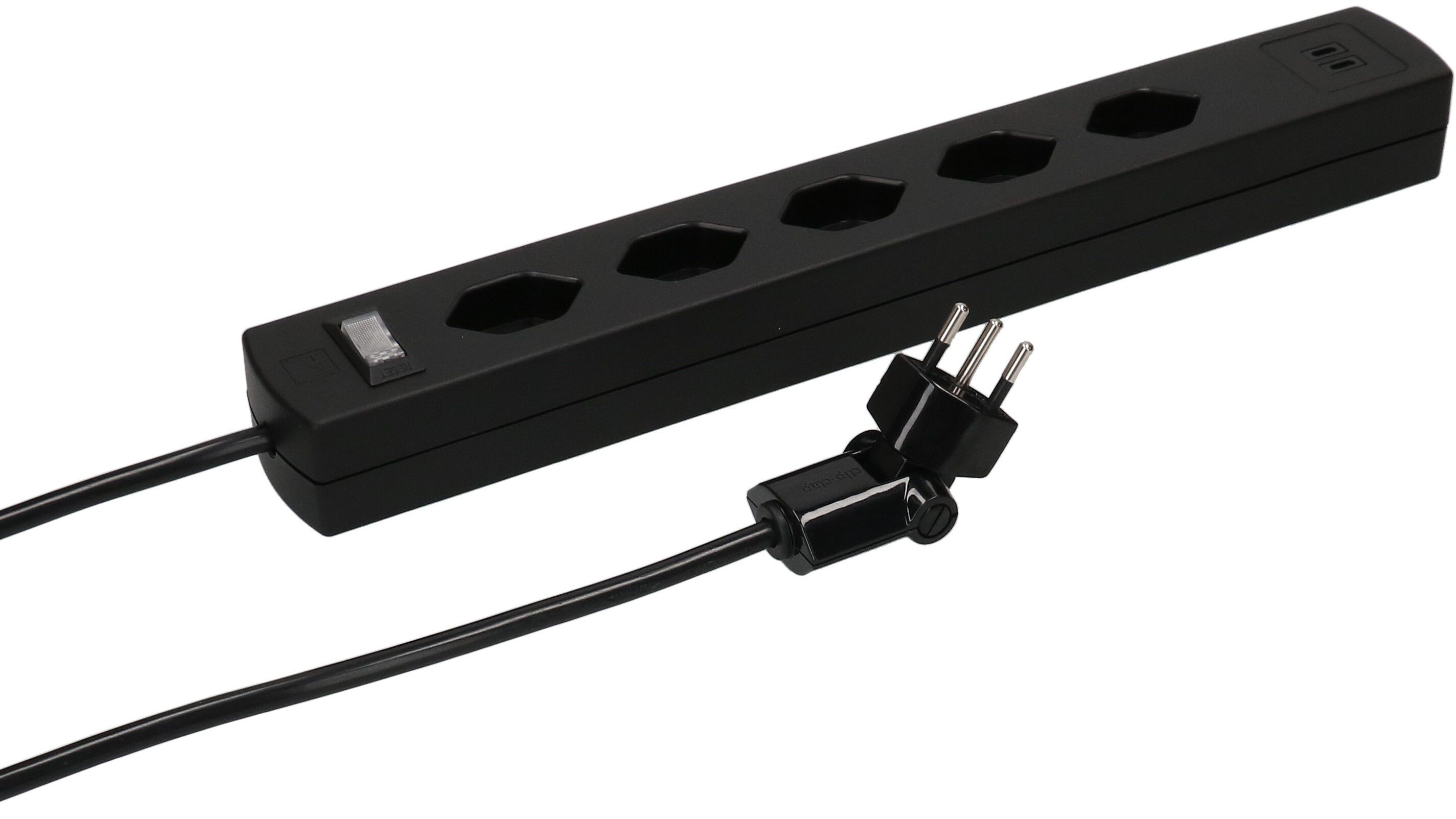 multip. Safety Line 5x type 13 90° nr interr. USB aim. 2m cli.
