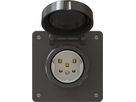 prise 1x type 25 ENC exo IP55 noir