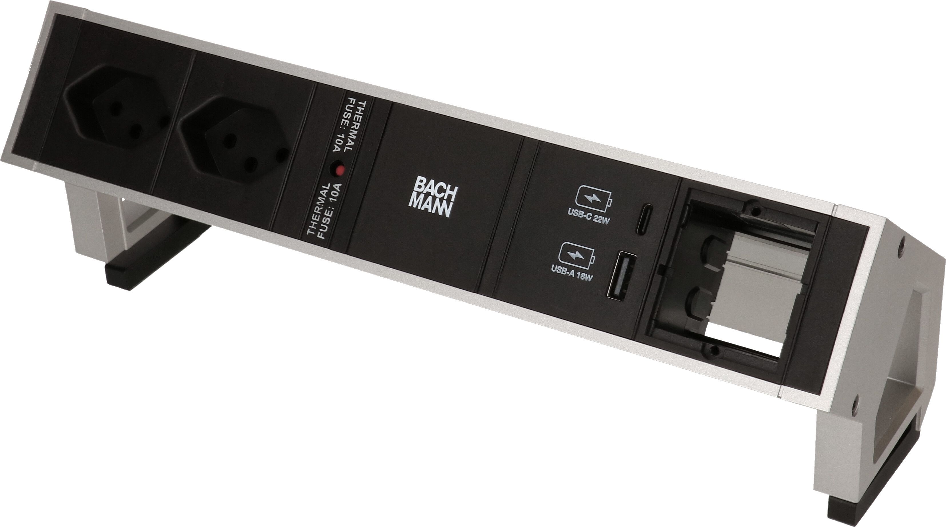 DESK 2 Inox 2x Typ13 1x USB A/C Charger 1x Leer