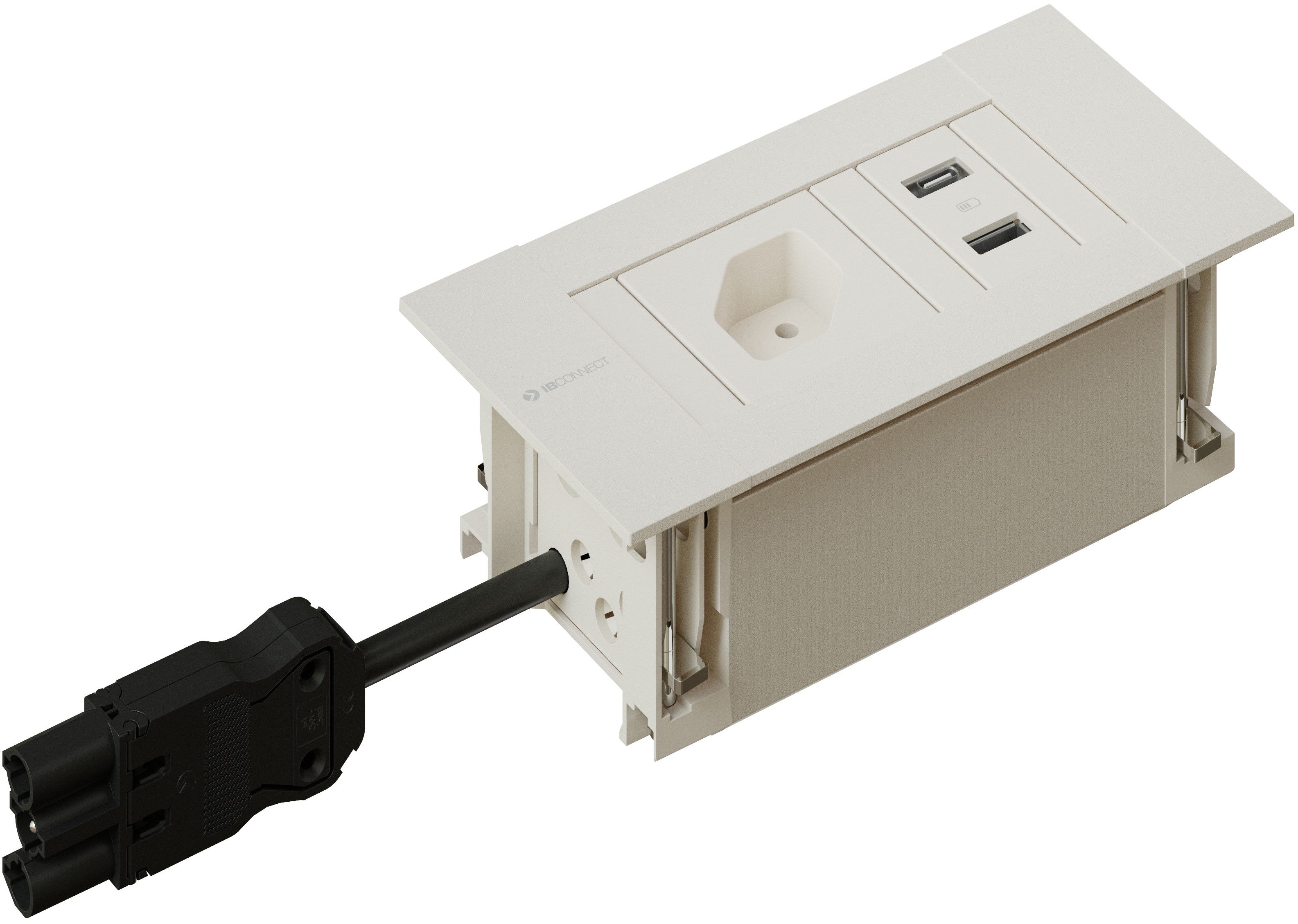 INTRO2.0 Steckdoseneinheit weiss 1x Typ 13 1x USB A/C