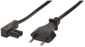 câble d'appareil TDLF H03VVH2-F2X0.75 1.8m noir type 26/C7 coudée