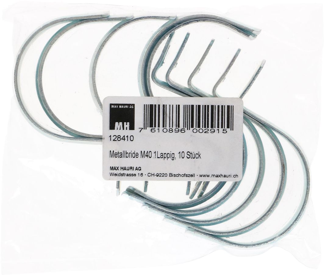 Metallbride M40 1-Lappig / 10 Stück