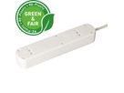 Steckdosenleiste Basic Line 6x Typ 13 ws Schalter 1.5m Green+Fair