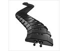 serpentine de câble Pro 80 1.00m noir RAL9005