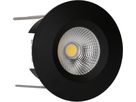 LED-Einbauspot WOODY Ø68 schwarz matt 3000K 660lm 60°