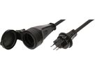 IP55-GDV-Verlängerung H07RN-F3G1.5 5m schwarz Typ 13 / Typ 13