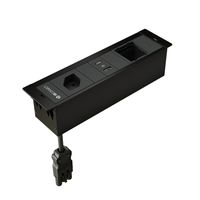 CUBOBOX bloc multipr. noir S 3 fois 1x type 13 1x USB-A/C 1x vide