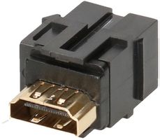 Intérieur HDMI 2.0 Keystone femelle/femelle, noir