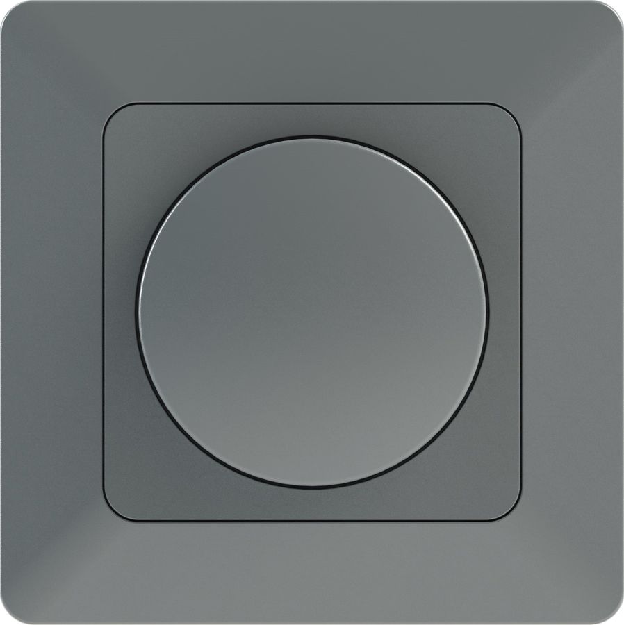 Central plate with knob (dimmer) priamos anthracite