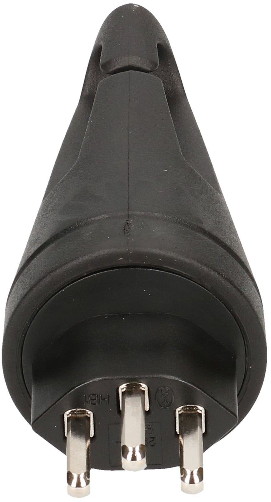 Gummistecker Typ 23 3-polig schwarz