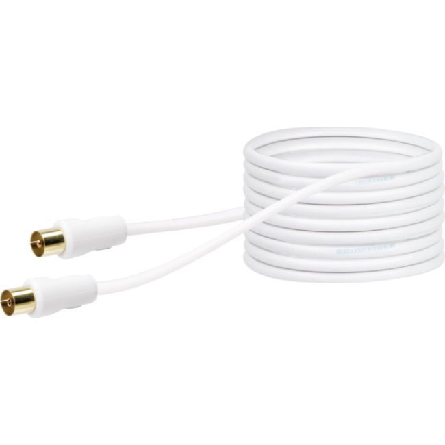 Antennen-Anschlusskabel 90dB 20m weiss