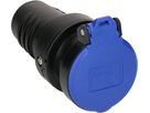 Kupplung Typ 13 3-polig schwarz/blau IP55
