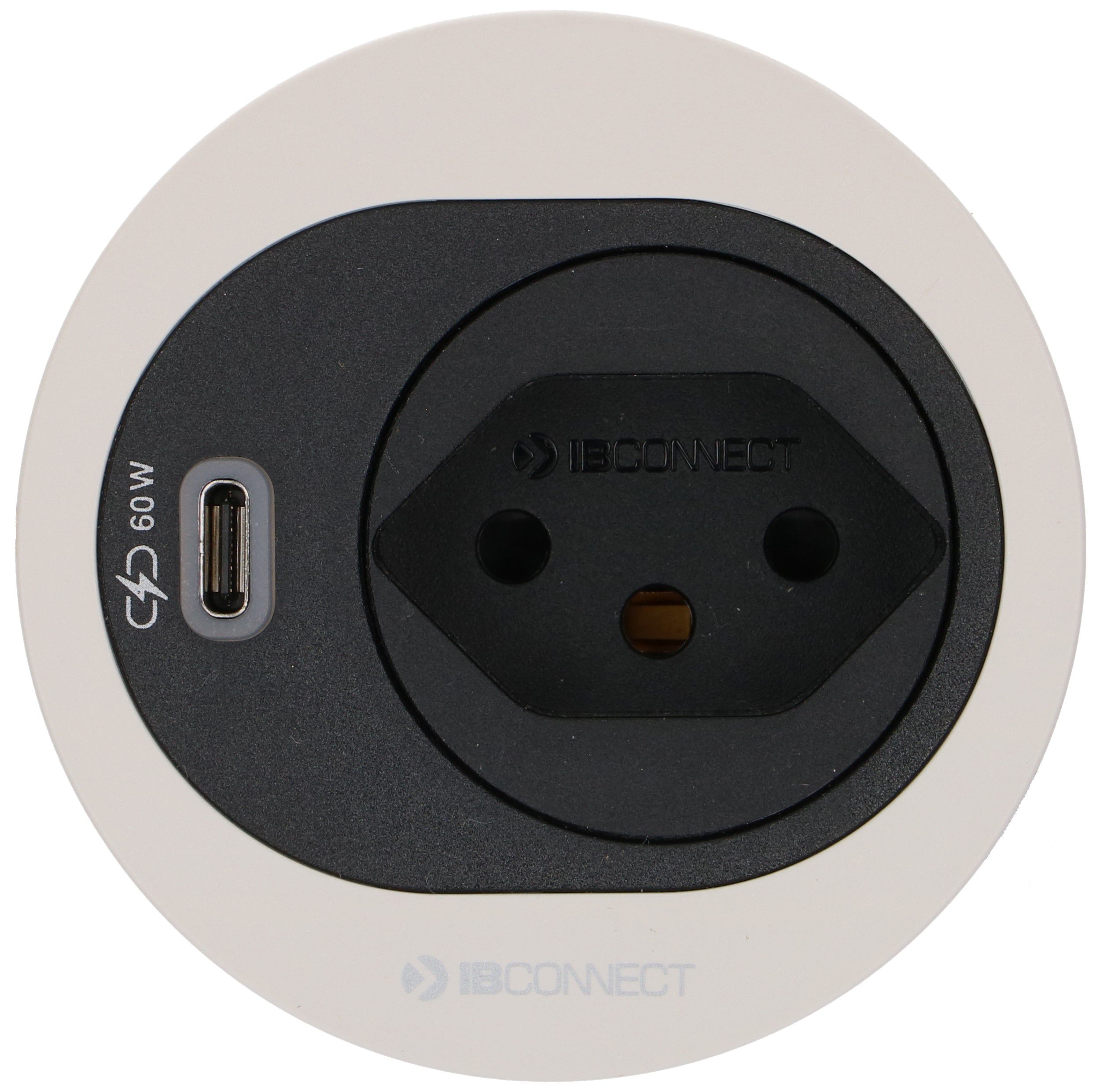 ATOM bloc multiprise blanc 1x type 13 1x USB-C 60W