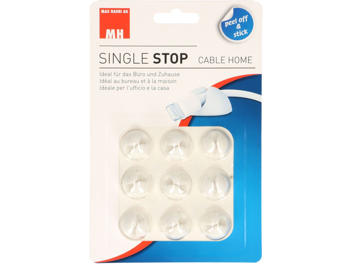 Multipurpose cable clips white
