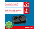 Abzweigstecker ADAPT 2x Typ 13 schwarz drehbar Green+Fair
