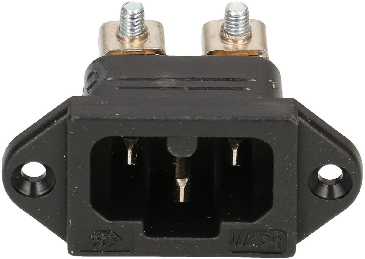 Apparatestecker Typ C16A 3-polig schwarz