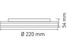 plafonnier et applique LED VARIO 22 HF 3000-4000K 10-15W