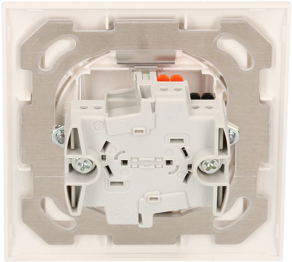interrupteur à poussoir schéma 3 illuminé jaune ENC EdizioDue bc