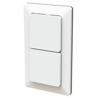 Kombination Druckschalter Schema 3 / S3 Gr.2x1 UP priamos weiss