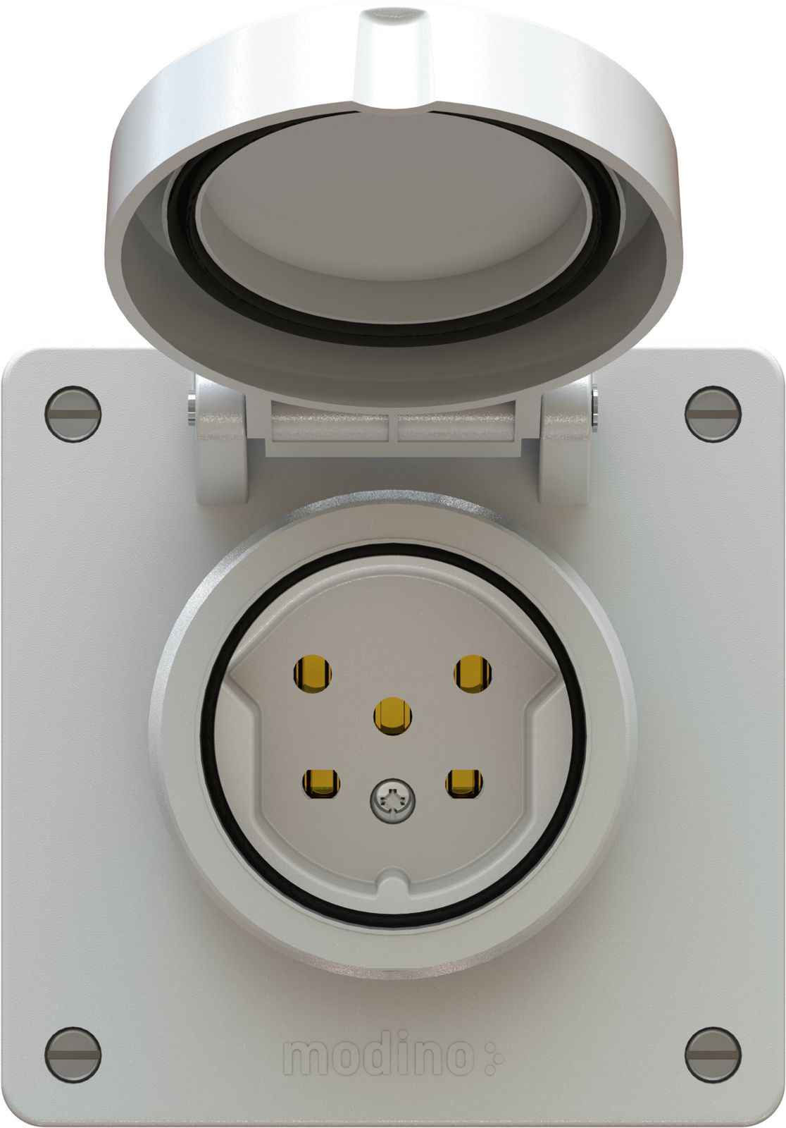 Steckdose 1x Typ 15 UP exo IP55 lichtgrau