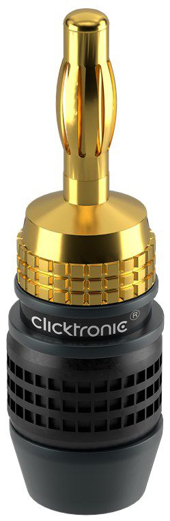 Clicktronic spina a banana oro nero