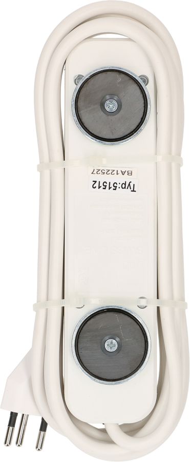 Steckdosenleiste Swiss Line 5x Typ 13 weiss Magnet