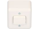 Druckschalter Schema 3 Gr.1x1 AP Mica Standard weiss