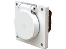 Steckdose 1x Typ 13 Einsatz +Frontset exo IP55 weiss