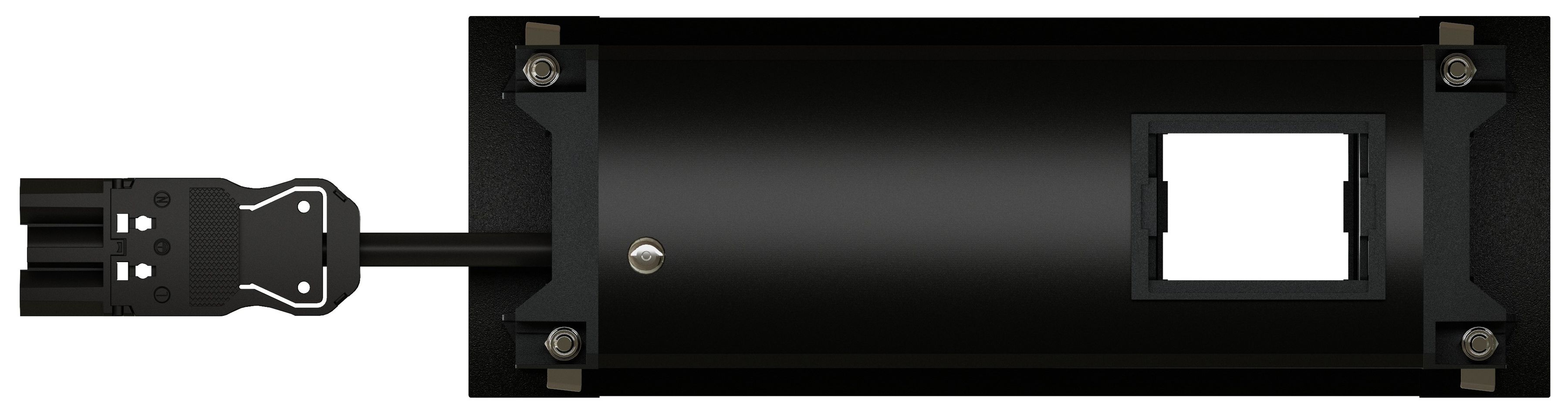 INTRO2.0 Steckdoseneinheit schwarz 1x Typ 13 1x USB-C 60W 1x leer