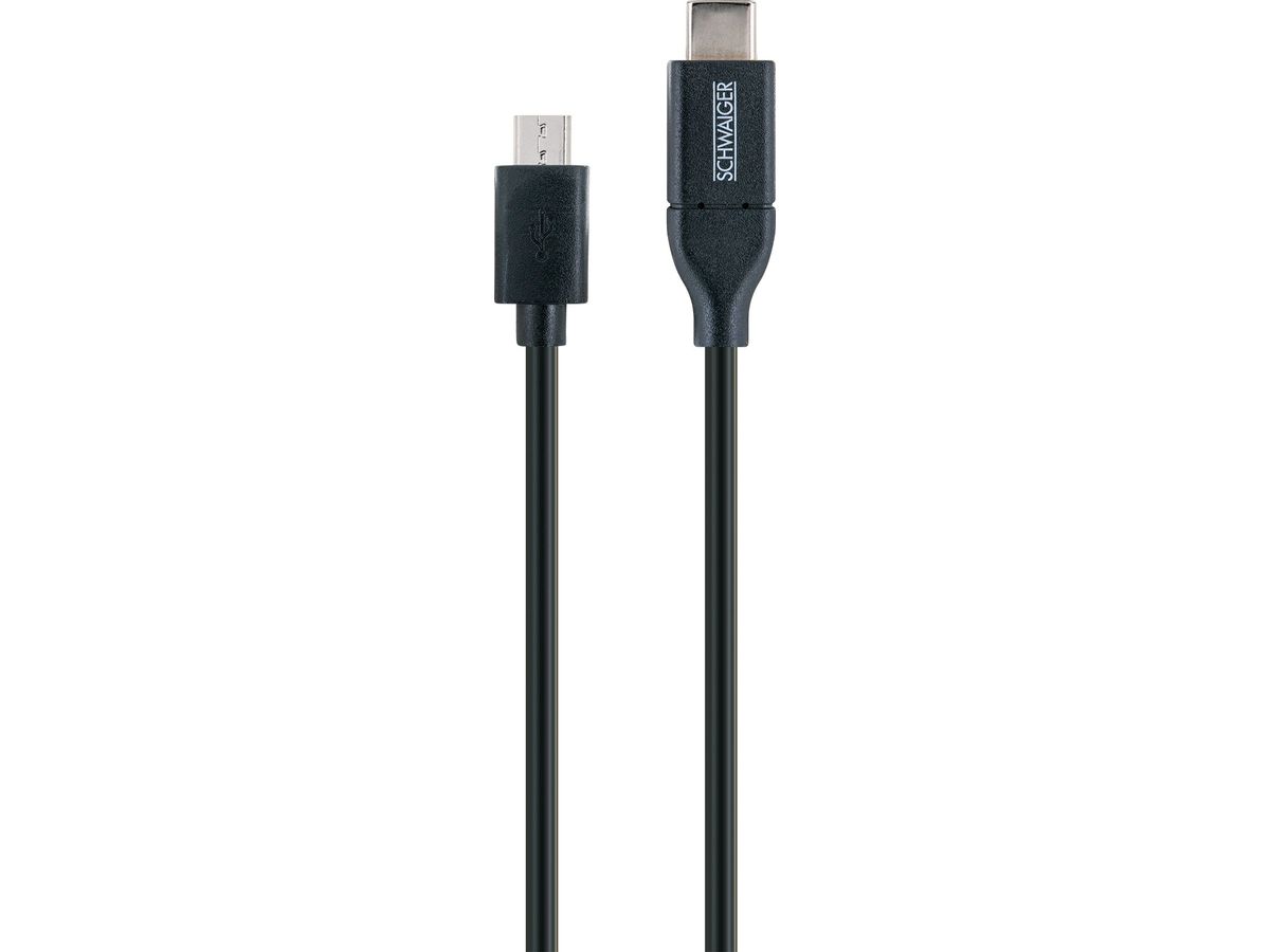 USB 2.0 Kabel 1m schwarz