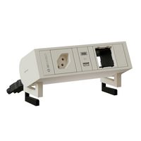 SUPRA bloc multiprise blanc 1x type 13 1x USB-A/C 1x module vide