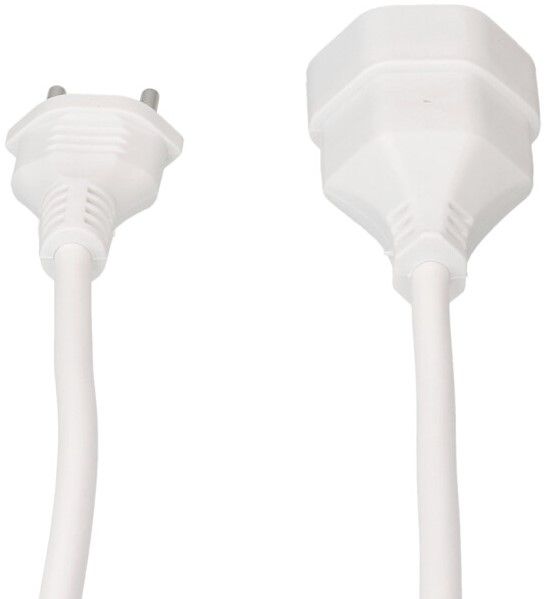 TD-Verlängerung H05VV-F3G1.0 3m weiss BS Typ 12 / Typ 13