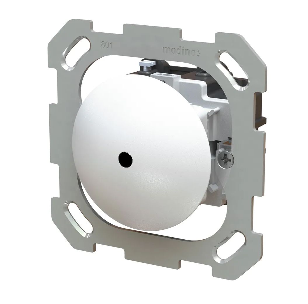 bouton-poussoir NO/NF illuminé insert +plaque fr. exo IP55 blanc