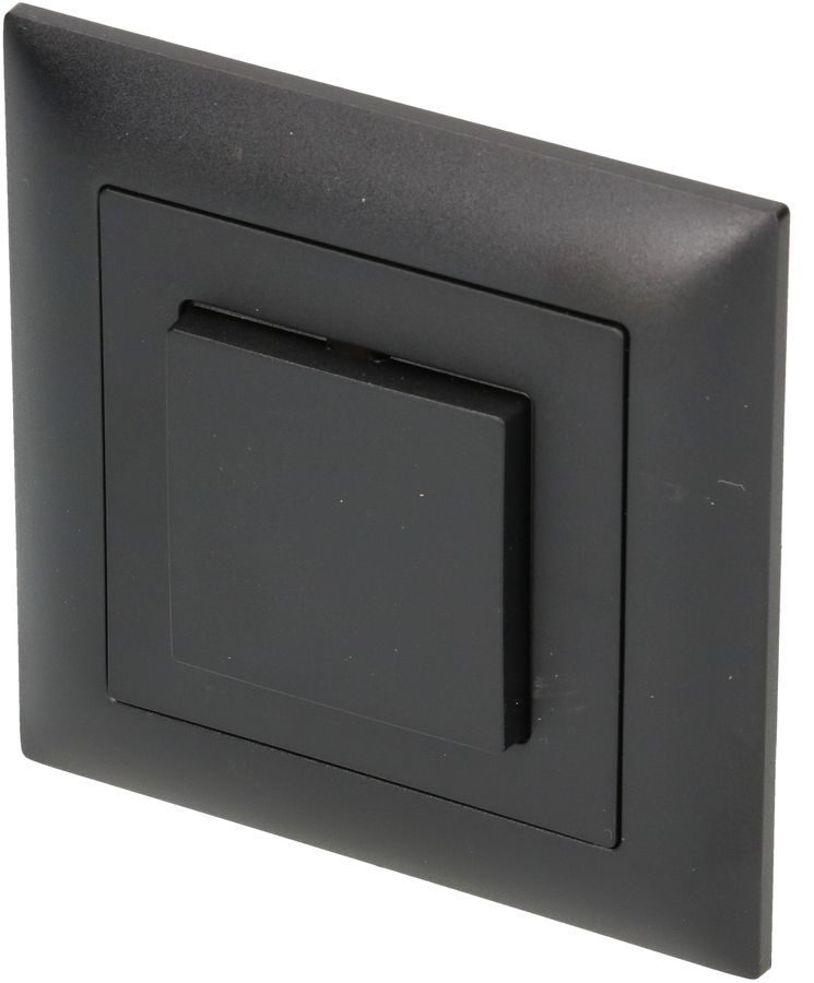 Druckschalter Schema 3 Gr.1x1 UP EdizioDue schwarz