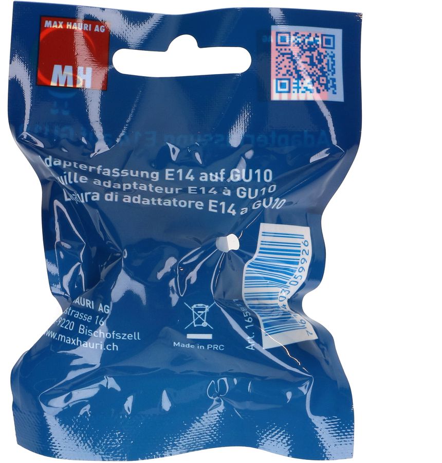 douille d'adaptateur de E14 à GU10 blanc