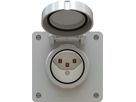 prise 1x type 23 ENC exo IP55 gris clair