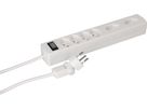 Steckdosenleiste Safety Line 6x Typ 13 2x 90° BS ws Scha. 2m cli.